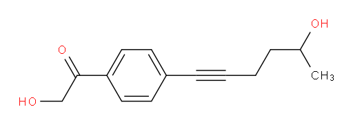 2-hydroxy-1-(4-(5-hydroxyhex-1-yn-1-yl)phenyl)ethanone