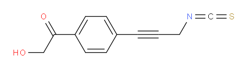 2-hydroxy-1-(4-(3-isothiocyanatoprop-1-yn-1-yl)phenyl)ethanone