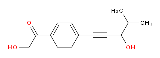 2-hydroxy-1-(4-(3-hydroxy-4-methylpent-1-yn-1-yl)phenyl)ethanone