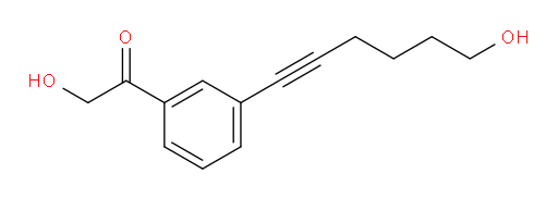 2-hydroxy-1-(3-(6-hydroxyhex-1-yn-1-yl)phenyl)ethanone