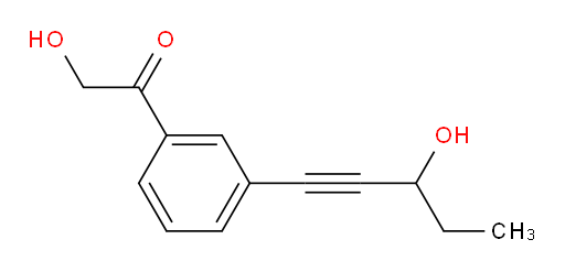 2-hydroxy-1-(3-(3-hydroxypent-1-yn-1-yl)phenyl)ethanone
