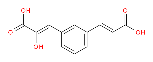 (Z)-3-(3-((E)-2-carboxyvinyl)phenyl)-2-hydroxyacrylic acid