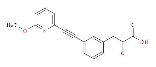 3-(3-((6-methoxypyridin-2-yl)ethynyl)phenyl)-2-oxopropanoic acid