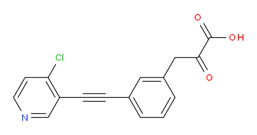 3-(3-((4-chloropyridin-3-yl)ethynyl)phenyl)-2-oxopropanoic acid