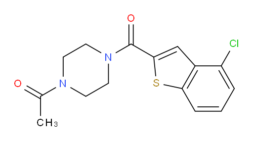 1-(4-(4-chlorobenzo[b]thiophene-2-carbonyl)piperazin-1-yl)ethanone