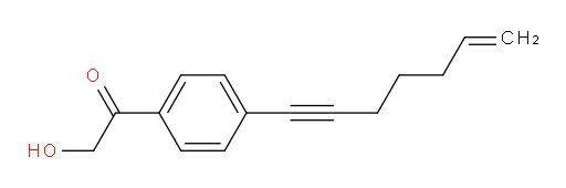 1-(4-(hept-6-en-1-yn-1-yl)phenyl)-2-hydroxyethanone