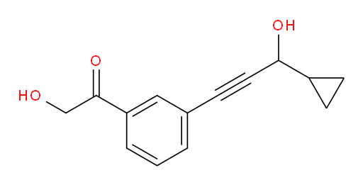 1-(3-(3-cyclopropyl-3-hydroxyprop-1-yn-1-yl)phenyl)-2-hydroxyethanone