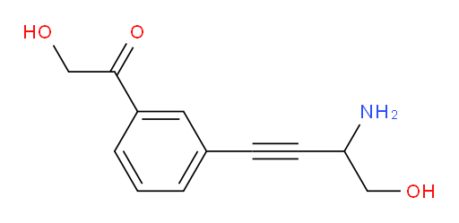 1-(3-(3-amino-4-hydroxybut-1-yn-1-yl)phenyl)-2-hydroxyethanone