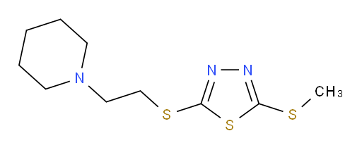 2-(methylthio)-5-((2-(piperidin-1-yl)ethyl)thio)-1,3,4-thiadiazole