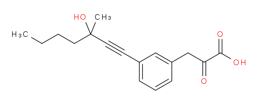 3-(3-(3-hydroxy-3-methylhept-1-yn-1-yl)phenyl)-2-oxopropanoic acid