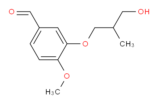3-(3-hydroxy-2-methylpropoxy)-4-methoxybenzaldehyde