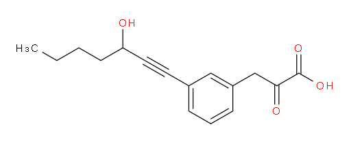 3-(3-(3-hydroxyhept-1-yn-1-yl)phenyl)-2-oxopropanoic acid