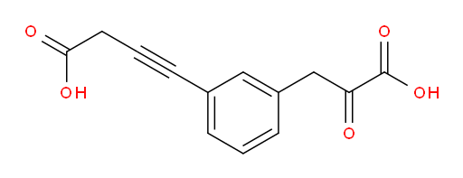 4-(3-(2-carboxy-2-oxoethyl)phenyl)but-3-ynoic acid