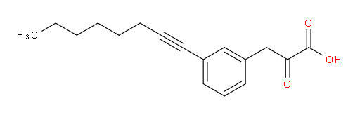 3-(3-(oct-1-yn-1-yl)phenyl)-2-oxopropanoic acid