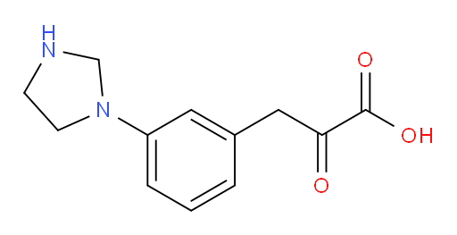 3-(3-(imidazolidin-1-yl)phenyl)-2-oxopropanoic acid