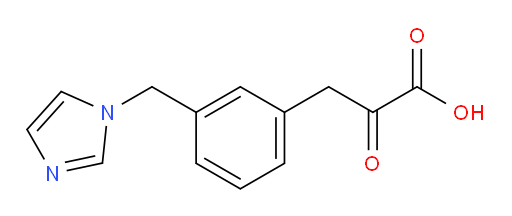 3-(3-((1H-imidazol-1-yl)methyl)phenyl)-2-oxopropanoic acid
