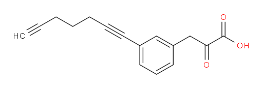 3-(3-(hepta-1,6-diyn-1-yl)phenyl)-2-oxopropanoic acid