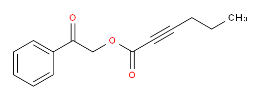 2-oxo-2-phenylethyl hex-2-ynoate