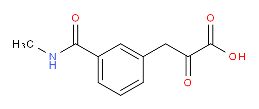 3-(3-(methylcarbamoyl)phenyl)-2-oxopropanoic acid