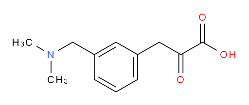 3-(3-((dimethylamino)methyl)phenyl)-2-oxopropanoic acid