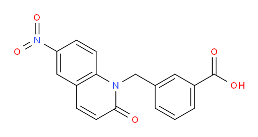 3-((6-nitro-2-oxoquinolin-1(2H)-yl)methyl)benzoic acid