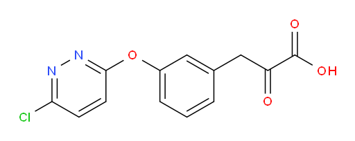 3-(3-((6-chloropyridazin-3-yl)oxy)phenyl)-2-oxopropanoic acid
