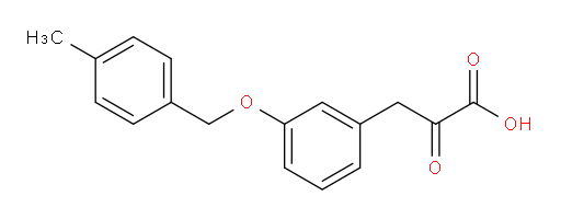3-(3-((4-methylbenzyl)oxy)phenyl)-2-oxopropanoic acid