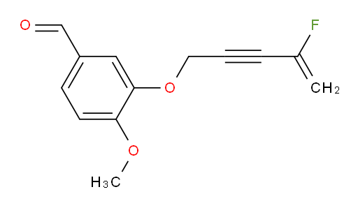 3-((4-fluoropent-4-en-2-yn-1-yl)oxy)-4-methoxybenzaldehyde