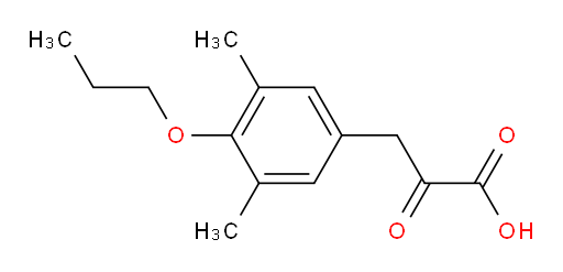 3-(3,5-dimethyl-4-propoxyphenyl)-2-oxopropanoic acid