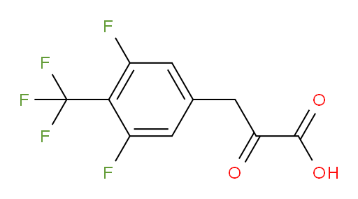 3-(3,5-difluoro-4-(trifluoromethyl)phenyl)-2-oxopropanoic acid