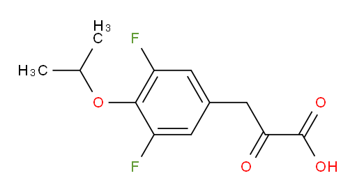 3-(3,5-difluoro-4-isopropoxyphenyl)-2-oxopropanoic acid