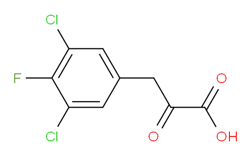 3-(3,5-dichloro-4-fluorophenyl)-2-oxopropanoic acid