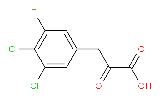 3-(3,4-dichloro-5-fluorophenyl)-2-oxopropanoic acid