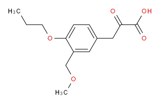 3-(3-(methoxymethyl)-4-propoxyphenyl)-2-oxopropanoic acid