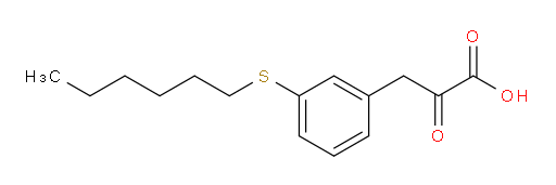 3-(3-(hexylthio)phenyl)-2-oxopropanoic acid
