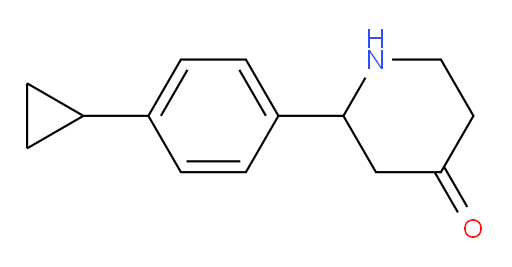 2-(4-cyclopropylphenyl)piperidin-4-one