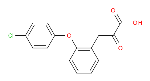 3-(2-(4-chlorophenoxy)phenyl)-2-oxopropanoic acid
