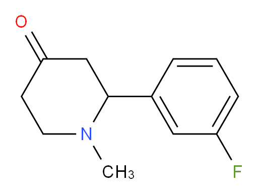 2-(3-fluorophenyl)-1-methylpiperidin-4-one