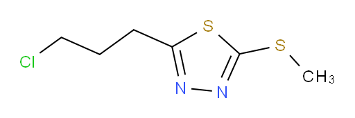 2-(3-chloropropyl)-5-(methylthio)-1,3,4-thiadiazole