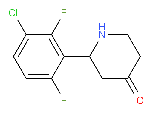 2-(3-chloro-2,6-difluorophenyl)piperidin-4-one
