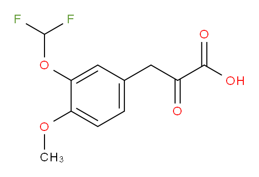3-(3-(difluoromethoxy)-4-methoxyphenyl)-2-oxopropanoic acid
