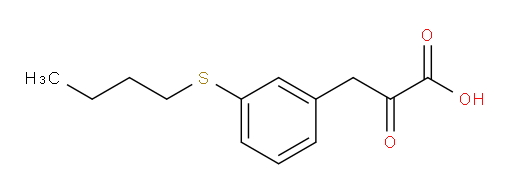 3-(3-(butylthio)phenyl)-2-oxopropanoic acid