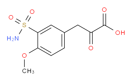 3-(4-methoxy-3-sulfamoylphenyl)-2-oxopropanoic acid