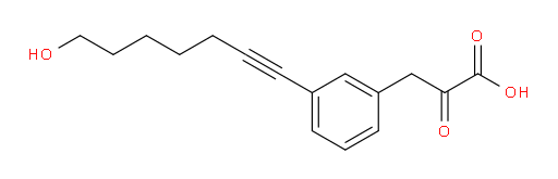 3-(3-(7-hydroxyhept-1-yn-1-yl)phenyl)-2-oxopropanoic acid