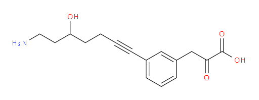 3-(3-(7-amino-5-hydroxyhept-1-yn-1-yl)phenyl)-2-oxopropanoic acid