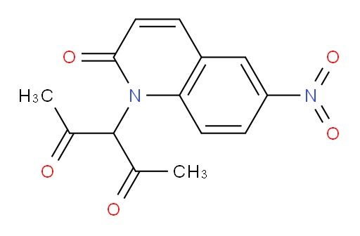 3-(6-nitro-2-oxoquinolin-1(2H)-yl)pentane-2,4-dione
