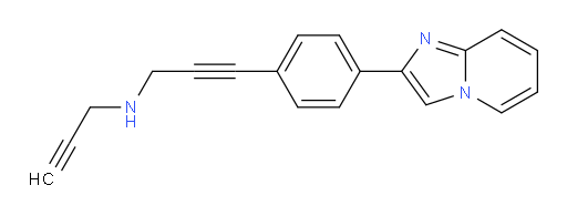 3-(4-(imidazo[1,2-a]pyridin-2-yl)phenyl)-N-(prop-2-yn-1-yl)prop-2-yn-1-amine