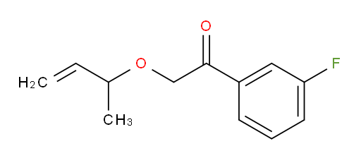 2-(but-3-en-2-yloxy)-1-(3-fluorophenyl)ethanone