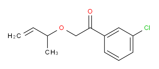 2-(but-3-en-2-yloxy)-1-(3-chlorophenyl)ethanone