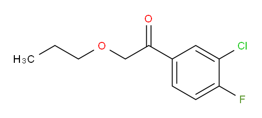 1-(3-chloro-4-fluorophenyl)-2-propoxyethanone